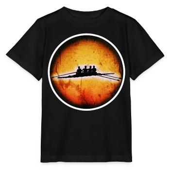 4er Ruderer - Stanley/Stella Kinder T-Shirt MINI CREATOR  - Schwarz - Vorne - Mikhail (115cm)
