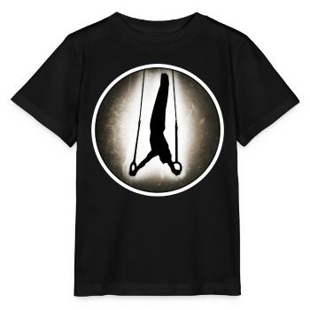 Gymnastique - Anneaux - T-shirt bio MINI CREATOR Stanley/Stella Enfant - noir - Devant - Mikhail (115cm)