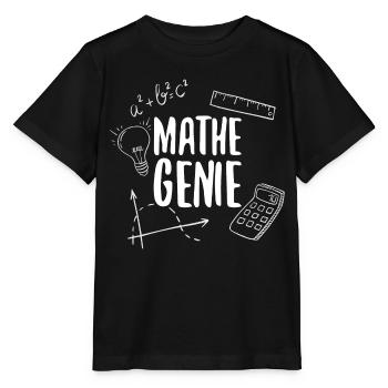 Mathe-Genie Mathematik Genie Rechenkünstler Mathe - Stanley/Stella Kinder T-Shirt MINI CREATOR  - Schwarz - Vorne - Mikhail (115cm)