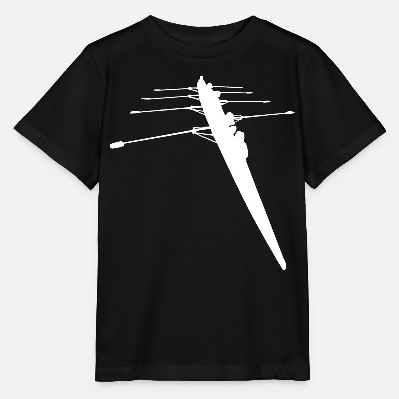 Rameurs - Bateau à rames pour 4 personnes - T-shirt bio MINI CREATOR Stanley/Stella Enfant - noir