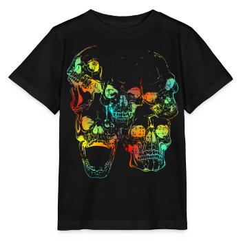 Skulls - Stanley/Stella Kinder T-Shirt MINI CREATOR  - Schwarz - Vorne - Mikhail (115cm)