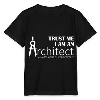 Architecte Inspiration T-shirt unisexe - T-shirt bio MINI CREATOR Stanley/Stella Enfant - noir - Devant - Mikhail (115cm)