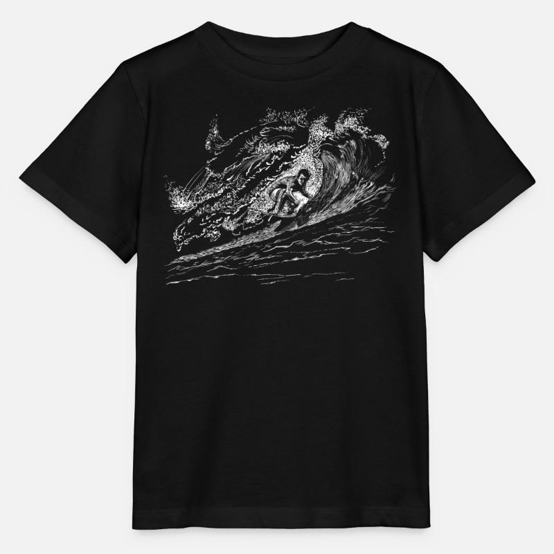 surfing - T-shirt bio MINI CREATOR Stanley/Stella Enfant - noir