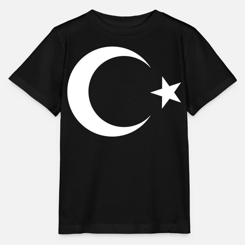 Drapeau turc noir - T-shirt bio MINI CREATOR Stanley/Stella Enfant - noir