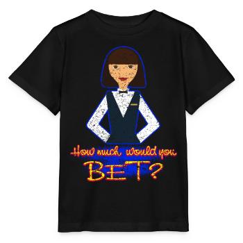 Glücksspiel Casino Poker Roulette - Stanley/Stella Kinder T-Shirt MINI CREATOR  - Schwarz - Vorne - Mikhail (115cm)