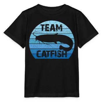 Equipe Catfish | Waller | Wels | Vintage - T-shirt bio MINI CREATOR Stanley/Stella Enfant - noir - Devant - Mikhail (115cm)