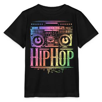 Hip Hop - Rap - HipHop musique - T-shirt bio MINI CREATOR Stanley/Stella Enfant - noir - Devant - Mikhail (115cm)