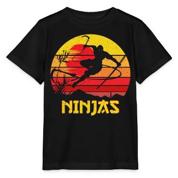 Ninja Warrior Ninjas Vintage - T-shirt bio MINI CREATOR Stanley/Stella Enfant - noir - Devant - Mikhail (115cm)