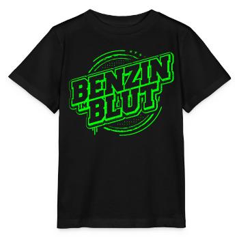 Benzin im Blut - Kfz - Werkstatt - Schrauber - Stanley/Stella Kinder T-Shirt MINI CREATOR  - Schwarz - Vorne - Mikhail (115cm)