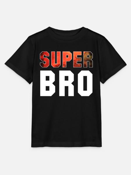 Super Bro Bruder Geschenk - Stanley/Stella Kinder T-Shirt MINI CREATOR - Schwarz