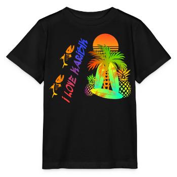 Love Karibik - Stanley/Stella Kinder T-Shirt MINI CREATOR  - Schwarz - Vorne - Mikhail (115cm)