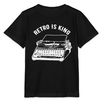 machine à écrire - T-shirt bio MINI CREATOR Stanley/Stella Enfant - noir - Devant - Mikhail (115cm)
