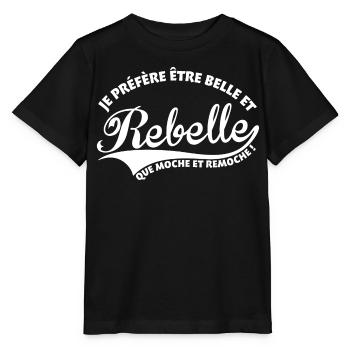 Belle et Rebelle - T-shirt bio MINI CREATOR Stanley/Stella Enfant - noir - Devant - Mikhail (115cm)