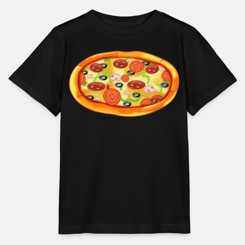 Pizza - T-shirt bio MINI CREATOR Stanley/Stella Enfant - noir
