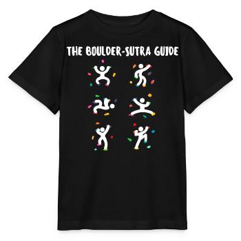 Boulder Funny Funny Humorous Climbing Rock Face - Stanley/Stella MINI CREATOR Kids’ T-Shirt - black - Front - Mikhail (115cm)
