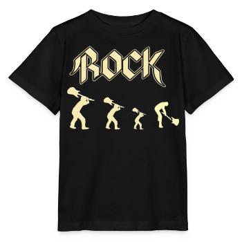 Rock - Stanley/Stella Kinder T-Shirt MINI CREATOR  - Schwarz - Vorne - Mikhail (115cm)