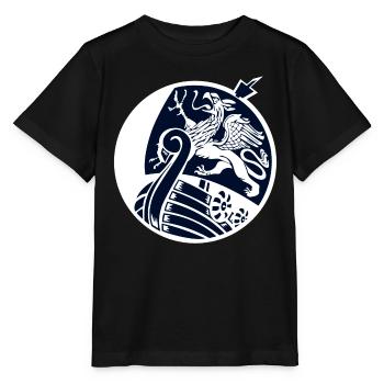 Rostock - Rouage - Bateau Viking - T-shirt bio MINI CREATOR Stanley/Stella Enfant - noir - Devant - Mikhail (115cm)