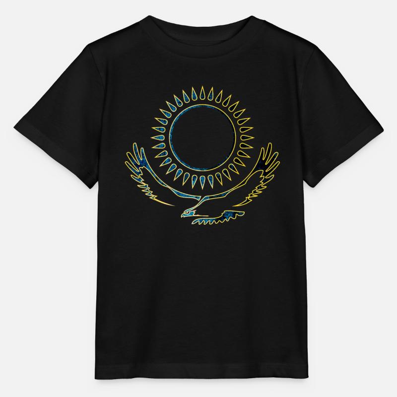 Kasachstan Adler edel - Stanley/Stella Kinder T-Shirt MINI CREATOR - Schwarz