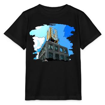 Dortmund U tower city - Stanley/Stella MINI CREATOR Kids’ T-Shirt - black - Front - Mikhail (115cm)