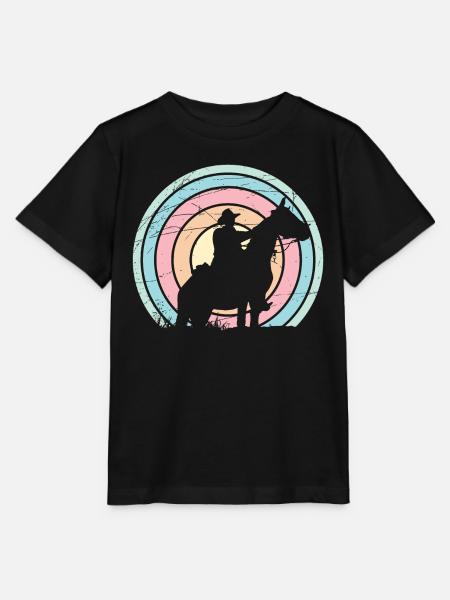 Cowboy - Western - Stanley/Stella Kinder T-Shirt MINI CREATOR  - Schwarz