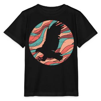 Bird of Prey Eagle Buzzard Bird and Nature - Design - Stanley/Stella MINI CREATOR Kids’ T-Shirt - black - Front - Mikhail (115cm)
