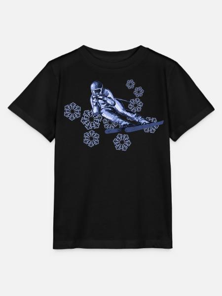 ski - Stanley/Stella Kinder T-Shirt MINI CREATOR  - Schwarz