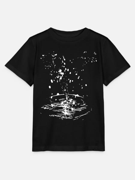 Wasserwirbel Spritzkreis - Stanley/Stella Kinder T-Shirt MINI CREATOR  - Schwarz