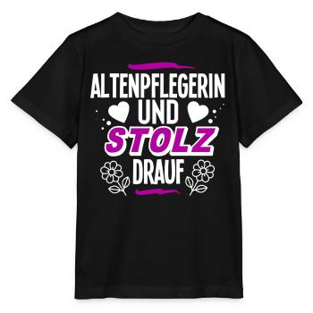 Altenpflegerin - Stanley/Stella Kinder T-Shirt MINI CREATOR  - Schwarz - Vorne - Mikhail (115cm)