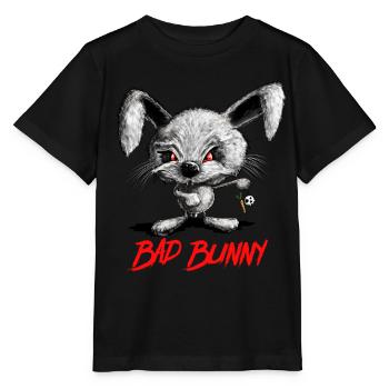 Halloween Vampir Hase I Kaninchen I Böser Hase - Stanley/Stella Kinder T-Shirt MINI CREATOR  - Schwarz - Vorne - Mikhail (115cm)