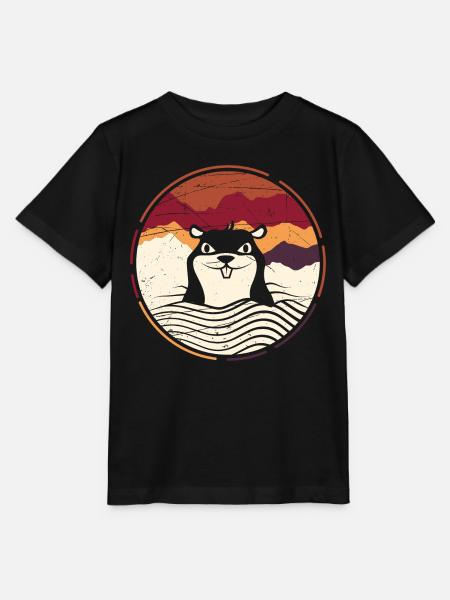Maulwurf - Stanley/Stella Kinder T-Shirt MINI CREATOR  - Schwarz