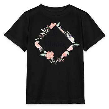 Romantische Blumen Die Braut - Stanley/Stella Kinder T-Shirt MINI CREATOR  - Schwarz - Vorne - Mikhail (115cm)