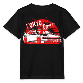 Voiture de dérive de Tokyo - T-shirt bio MINI CREATOR Stanley/Stella Enfant - noir - Devant - Mikhail (115cm)