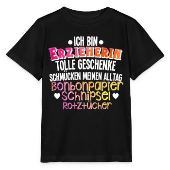 Erzieherin - Stanley/Stella Kinder T-Shirt MINI CREATOR  - Schwarz - Vorne - Mikhail (115cm)