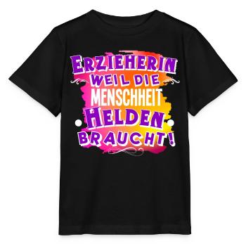 Erzieherin - Stanley/Stella Kinder T-Shirt MINI CREATOR  - Schwarz - Vorne - Mikhail (115cm)