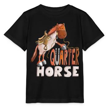 Strawberry Quarter Horse - Stanley/Stella MINI CREATOR Kids’ T-Shirt - black - Front - Mikhail (115cm)