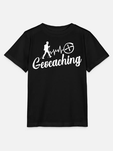 Geocaching Trailrunner Logo - Stanley/Stella Kinder T-Shirt MINI CREATOR - Schwarz