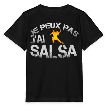Salsa - T-shirt bio MINI CREATOR Stanley/Stella Enfant - noir - Devant - Mikhail (115cm)