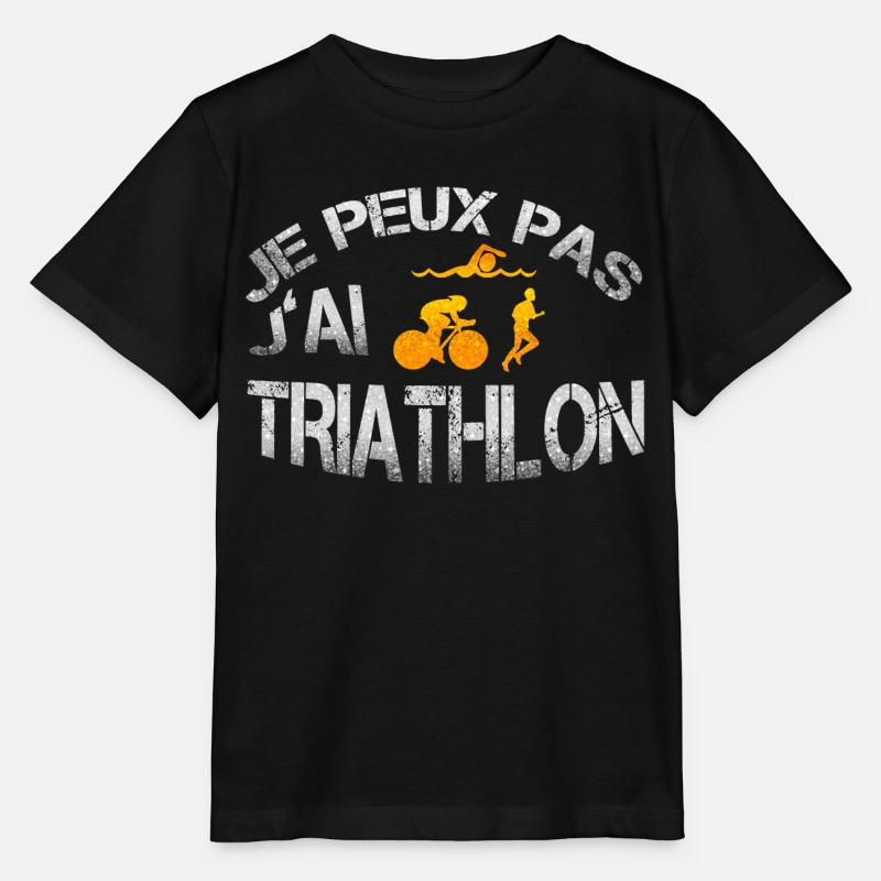 Triathlon - T-shirt bio MINI CREATOR Stanley/Stella Enfant - noir