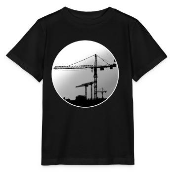 Crane operator crane - Stanley/Stella MINI CREATOR Kids’ T-Shirt - black - Front - Mikhail (115cm)