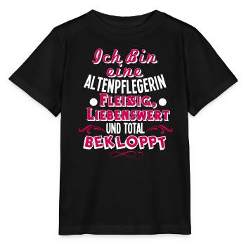 Altenpflegerin - Stanley/Stella Kinder T-Shirt MINI CREATOR  - Schwarz - Vorne - Mikhail (115cm)