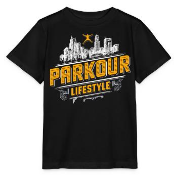 Parkour - Freerunning - Parcour - T-shirt bio MINI CREATOR Stanley/Stella Enfant - noir - Devant - Mikhail (115cm)