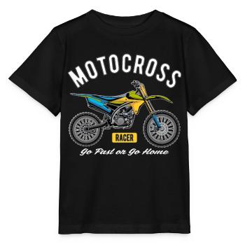 Motocross Racer! - Stanley/Stella Kinder T-Shirt MINI CREATOR  - Schwarz - Vorne - Mikhail (115cm)