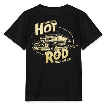 Hot rod Garage V8 - Stanley/Stella Kinder T-Shirt MINI CREATOR  - Schwarz - Vorne - Mikhail (115cm)