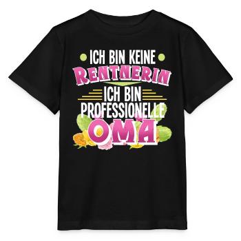 Oma Rentnerin - Stanley/Stella Kinder T-Shirt MINI CREATOR  - Schwarz - Vorne - Mikhail (115cm)