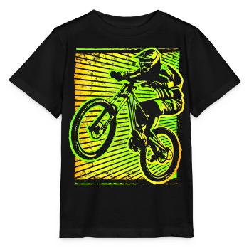Mountain bikers ► mountain bikes ► MTB bikers bike - Stanley/Stella MINI CREATOR Kids’ T-Shirt - black - Front - Mikhail (115cm)