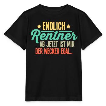 Rentner - Stanley/Stella Kinder T-Shirt MINI CREATOR  - Schwarz - Vorne - Mikhail (115cm)