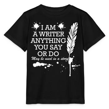 I'm Writer Pen Quote - Stanley/Stella MINI CREATOR Kids’ T-Shirt - black - Front - Mikhail (115cm)