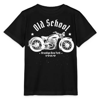 Biker - Stanley/Stella MINI CREATOR Kids’ T-Shirt - black - Front - Mikhail (115cm)