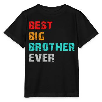bester großer Bruder aller Zeiten - Stanley/Stella Kinder T-Shirt MINI CREATOR  - Schwarz - Vorne - Mikhail (115cm)