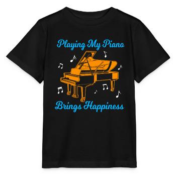 pianist - Stanley/Stella MINI CREATOR Kids’ T-Shirt - black - Front - Mikhail (115cm)
